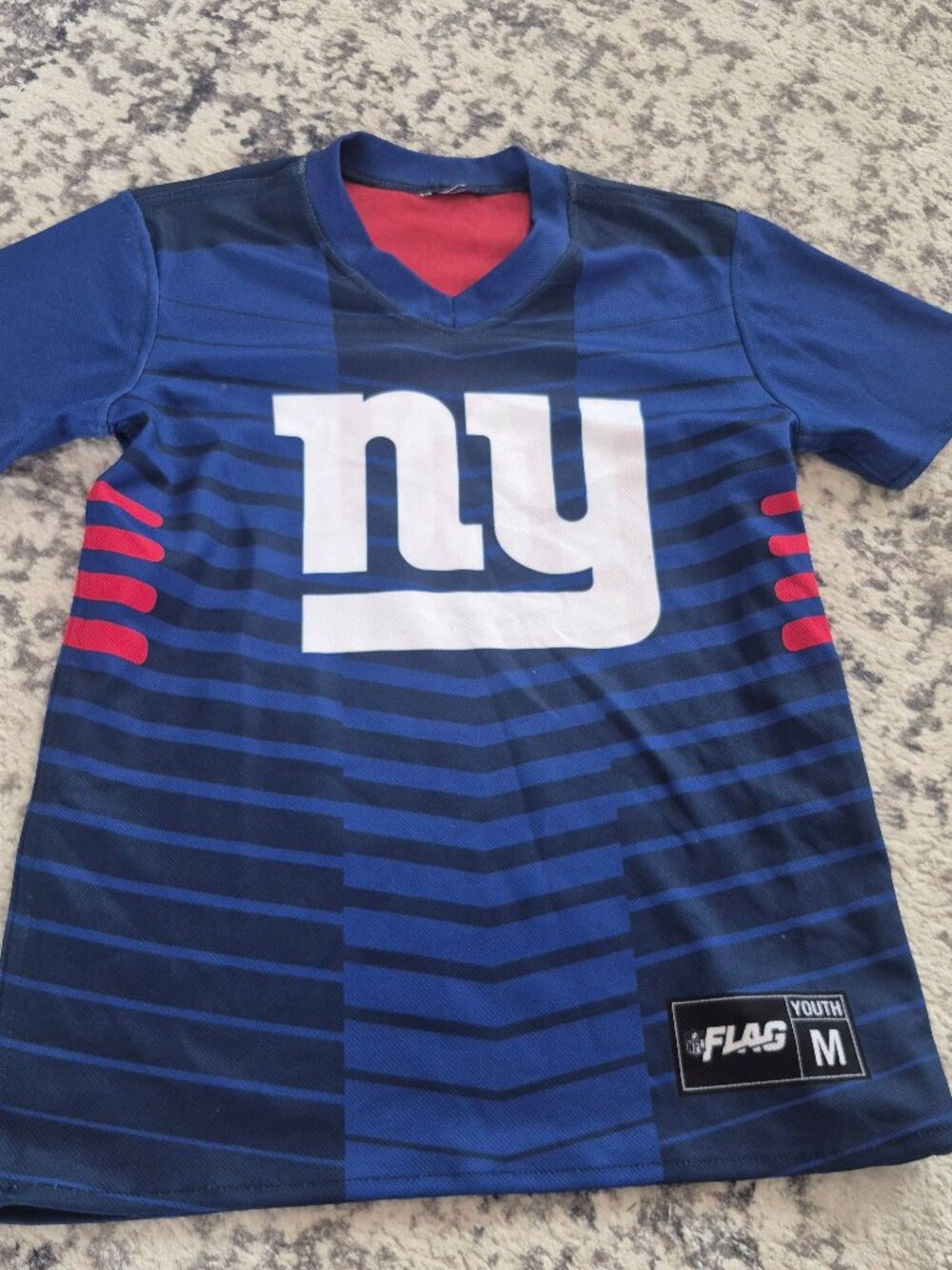 NFL Flag New York Giants Reversible Youth M Football Jersey